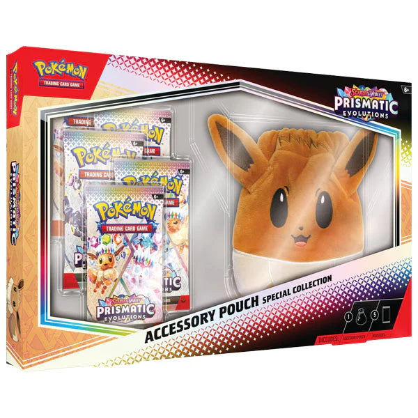 Pokémon Prismatic Evolutions Accessory Pouch Special Collection Box