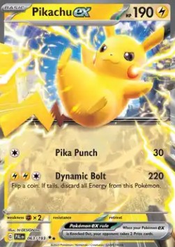 Pikachu EX Enkeltkort - PAL063/193