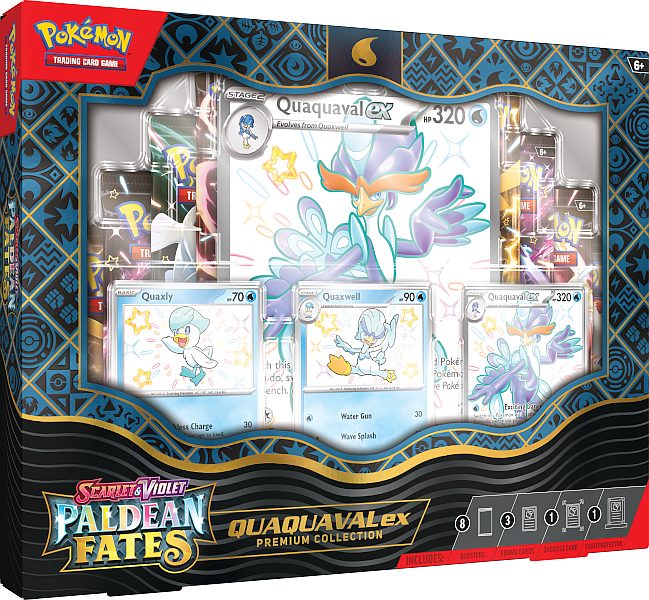 Pokémon TCG Paldean Fates Premium Collection ( Quaquaval )